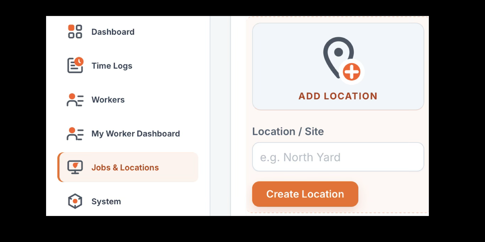Create a location or site